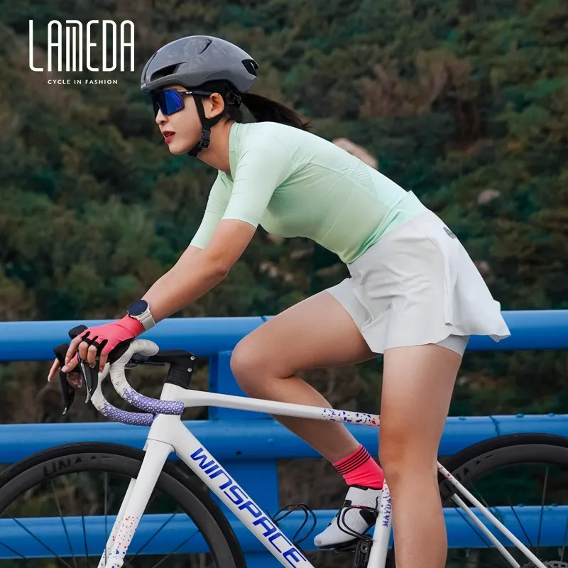 LAMEDA new double-arrow cycling pants women\'s shorts pants skirt summer road cycling pants Yunxiu