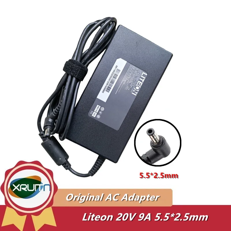 

Оригинальное зарядное устройство 180 Вт для игрового ноутбука THUNDEROBOT 911 MT, адаптер питания переменного тока LITEON 20 В 9 А PA-1181-76 5,5x2,5 мм