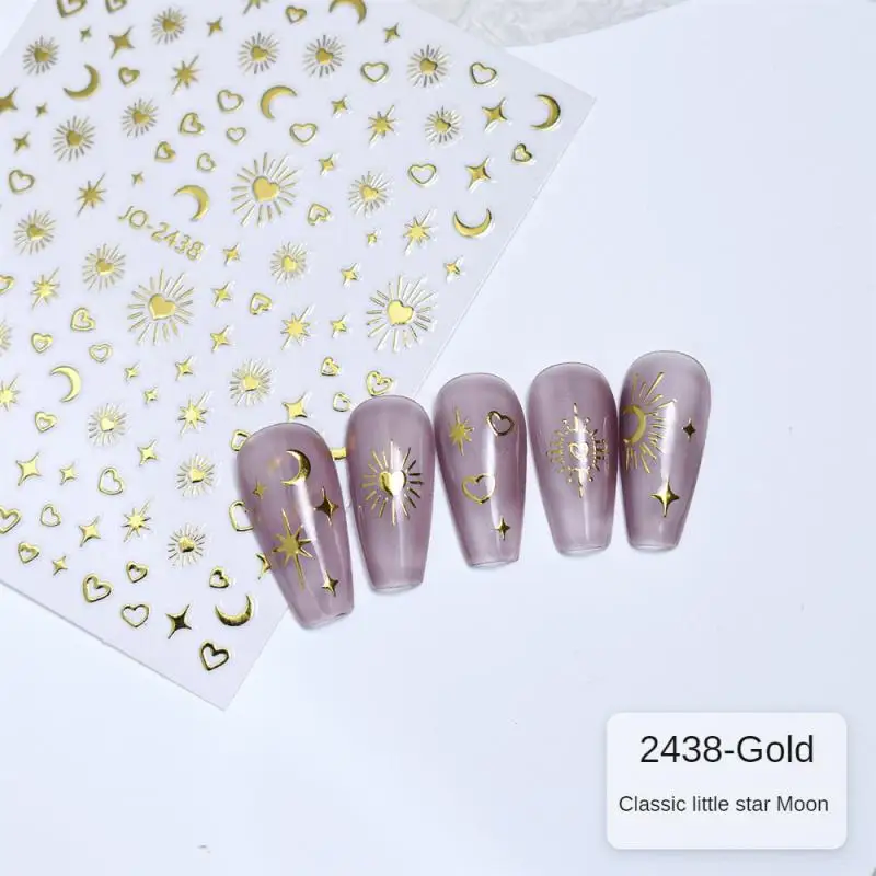 Silver Finish Amazing Rich Styles Strong Stickiness Material Safety Odorless Glittery Silver Nail Decoration Gold Metal Nail Art