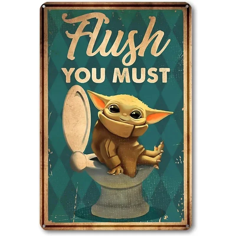 معدن القصدير المشارك مرحاض الرجعية تين تسجيل خمر الحمام اللوحة لوحة معدنية جدار الفن الملصقات ديكور للرسم المعدني المرحاض #4