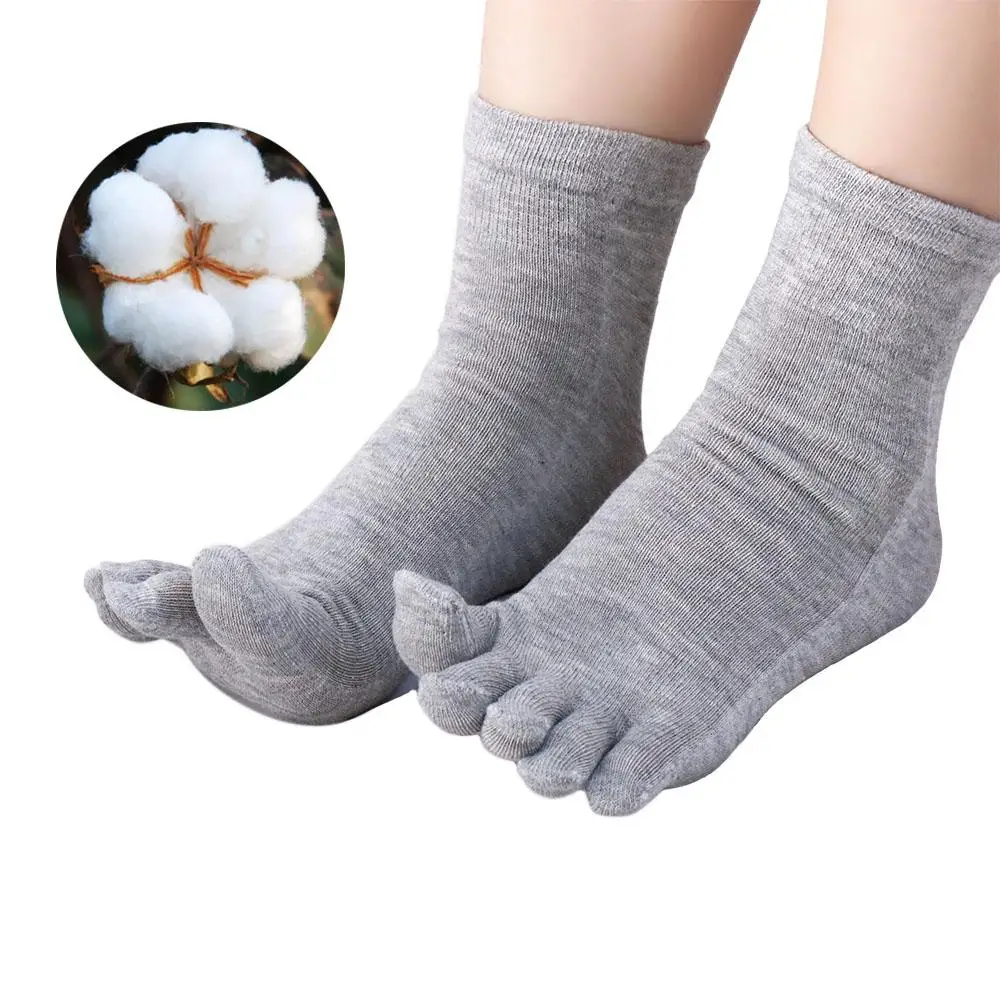 

Absorption Solid Color Cotton Protect Ankle Ankle Crew Socks Men'S Split Toe Sock Toe Socks Ankle Socks Five Fingers Socks