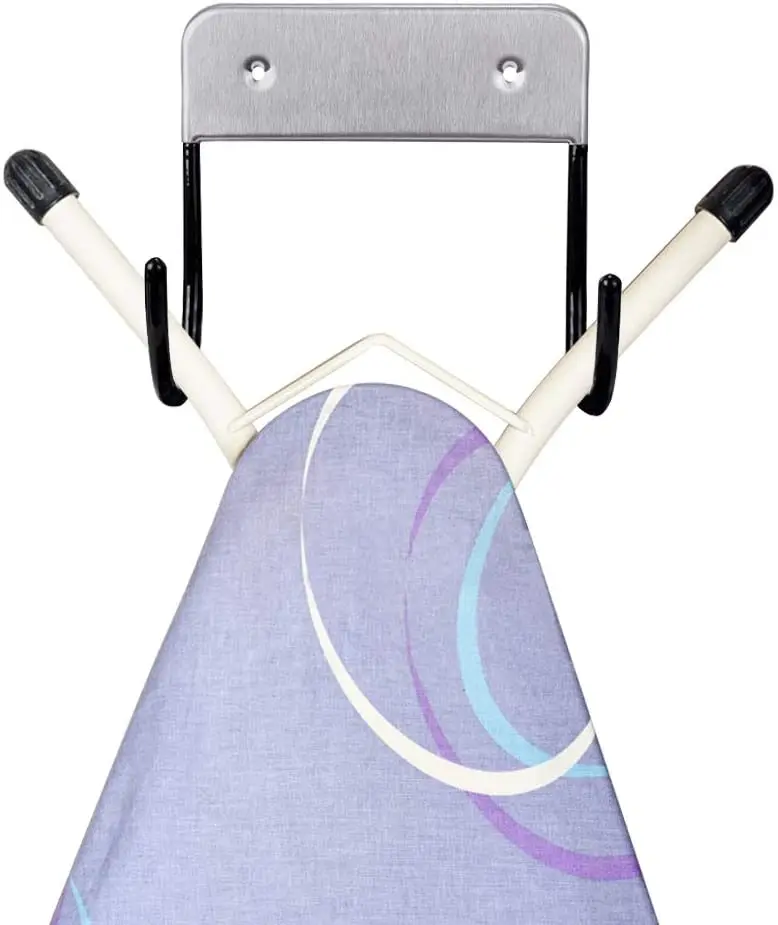 Ironing Board Racks And Ironing Board Hangers Can Hang Most T-Shaped Or Y-Shaped Ironing Boards (Silver)