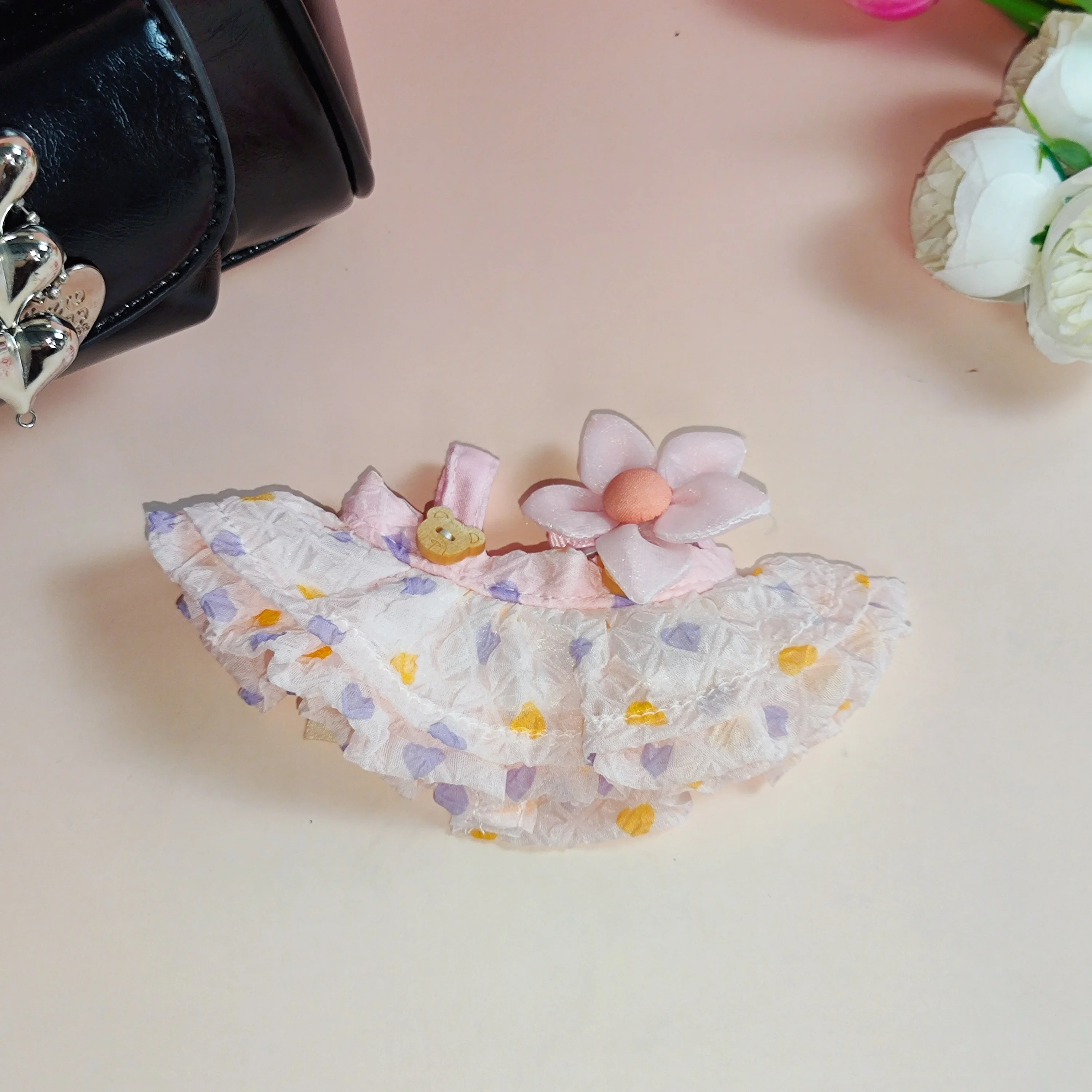 17 سنتيمتر دمية صغيرة الملابس والاكسسوارات لكوريا kpop exo labubu المعبود v1 v2 فستان طقم قبعات الملابس الحاضر