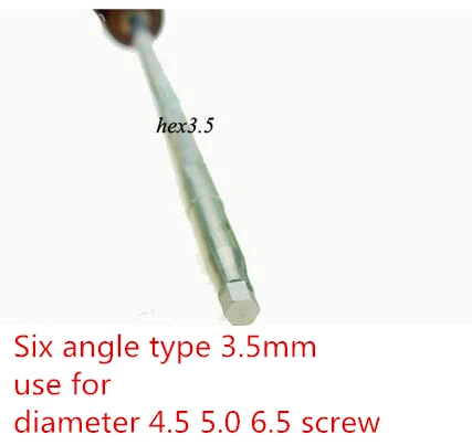 Medical orthopedics instrument stainless steel screwdriver wooden handle with screw sleeve for surgical&vet use instrument image 5