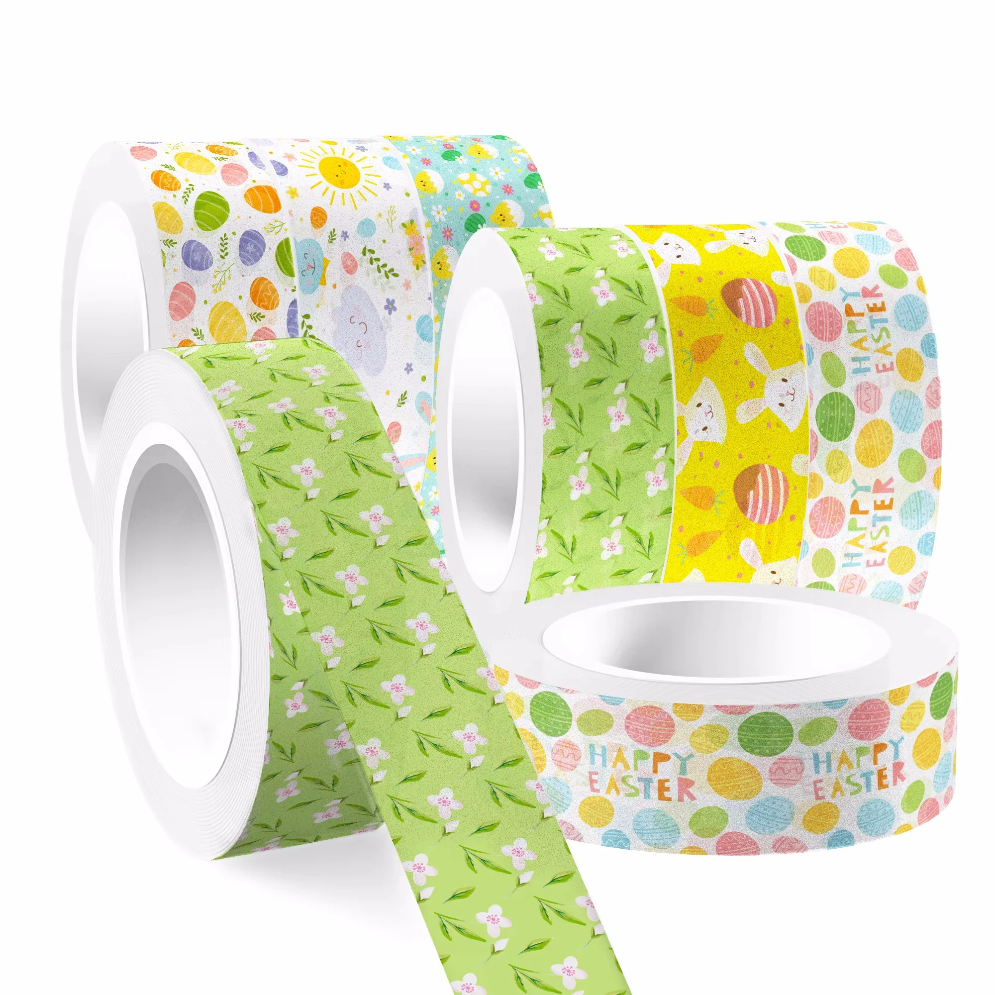 12 Rolls Easter Day Egg Rabbit - Washi Tape Rolls recension och pris