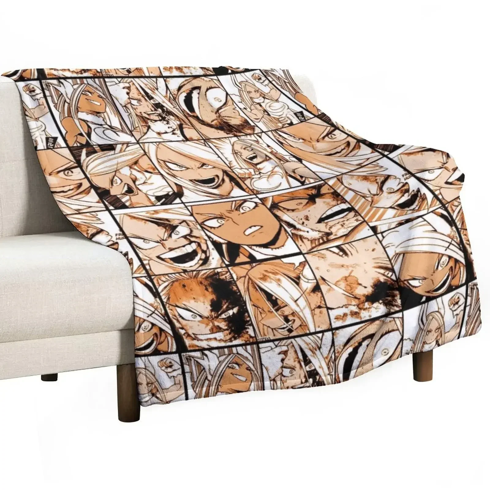 Mirko collage -color version Throw Blanket wednesday Fashion Sofas Soft Beds Blankets