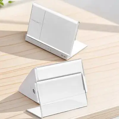 40個のアクリル価格表示スタンド、長持ちする素材、さまざまなビジネスニーズに対応する垂直デザイン、サインホルダー