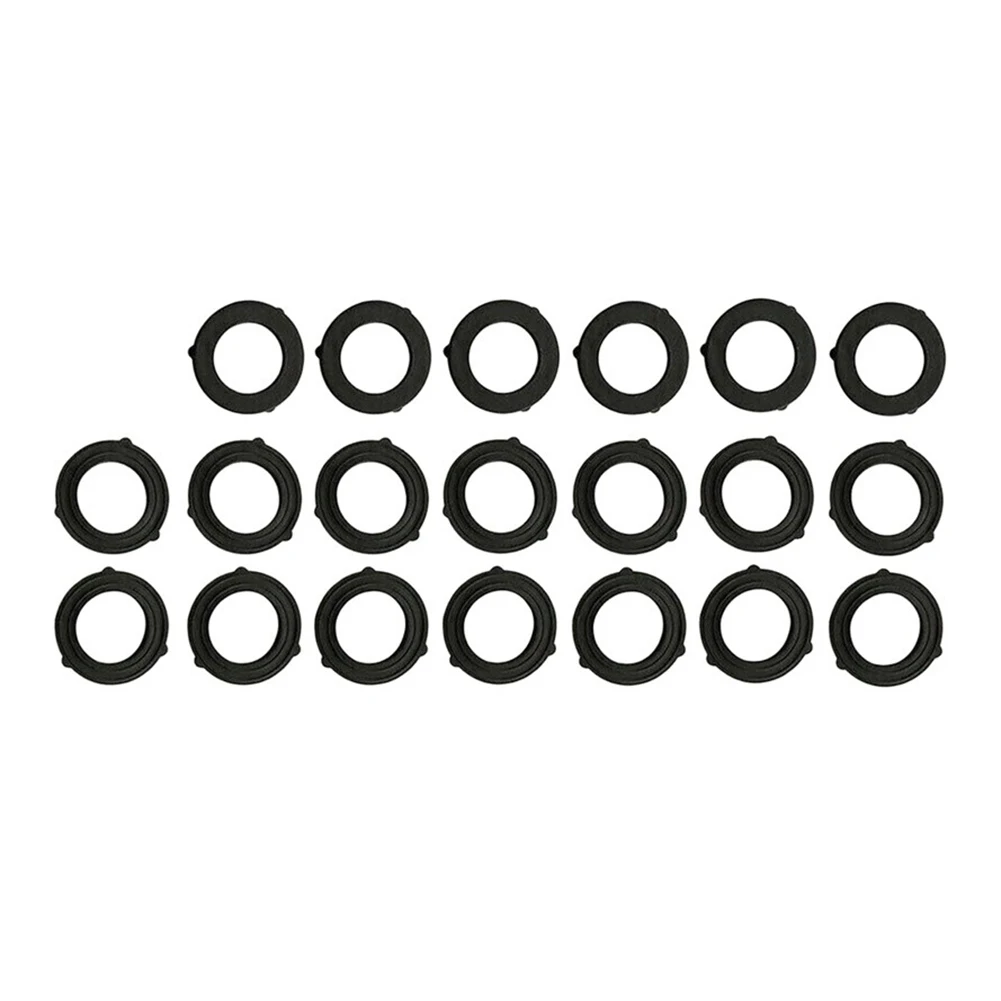 20 Rubber Hose Pipe Washers Engineered with Positioning Tabs for Reliable Performance in Outdoor Water Systems