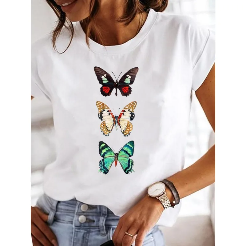 Ballon tendance d'amour des années 90 pour femmes, hauts d'été imprimés, t-shirts graphiques, vêtements esthétiques Harajuku