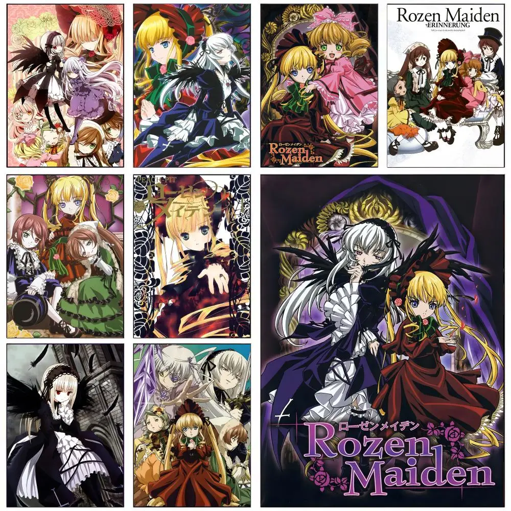 Póster de Anime Rozen Maiden HD, decoración de pared autoadhesiva, hogar, oficina, dormitorio y más opción de regalo Ideal