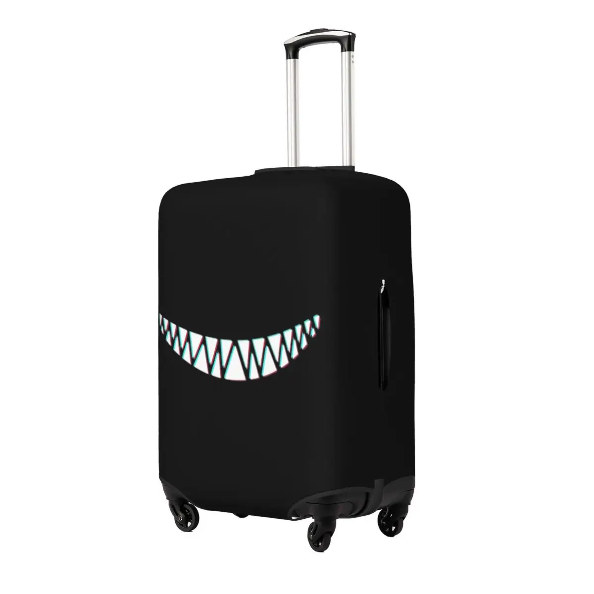 

Beautiful Smile With Sharp Demon Teeth Suitcase Cover Protection Elastic Travel Luggage Protector Covers for 18-32 Inch