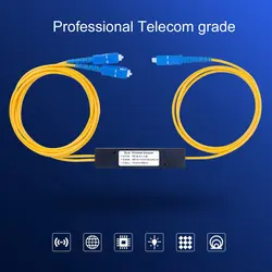 2024 Splitter SC1 Split 2 Fiber Splitter One Split Two Pigtail Fiber 1x2 PLC Upc Splitter With SC/UPC Connector Fast Delivery