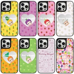 Funda de teléfono magnética con espejo de bebé, carcasa bonita para IPhone 11, 12, 13, 14, 15, 16 Pro Max, 16 Pro Max