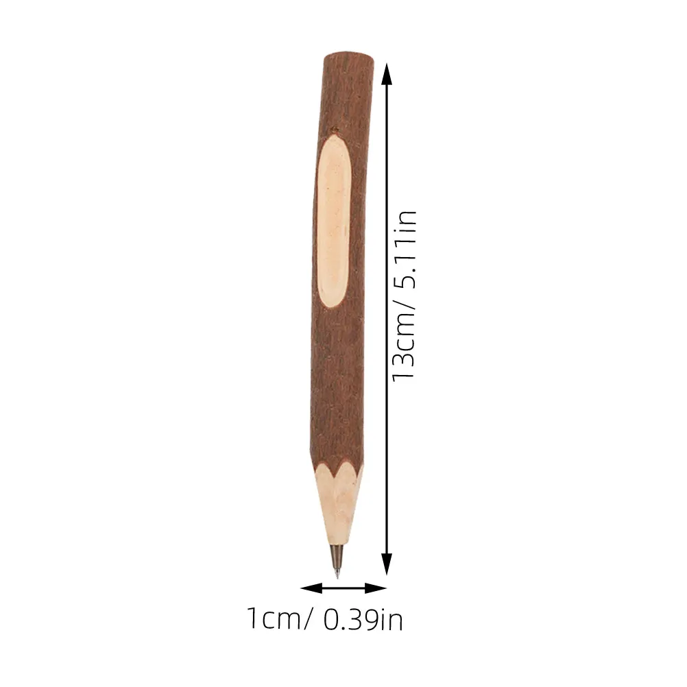 10Pcs Natural Wood Ballpoint Pens Creative Tree Branch Design Portable Writing Pens Study Supplies Writing Pen