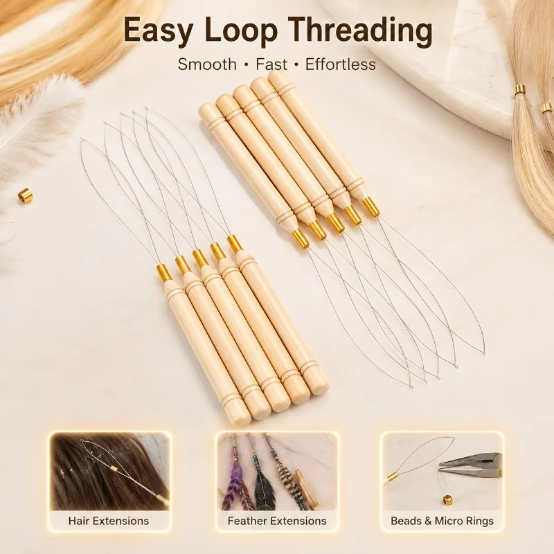 

Wig Dye Tong Hook Dreadlock Braiding Tool Handheld Craft Gear for Fake Hair Weaving Salon Hairstyle Accessory Practical Beauty