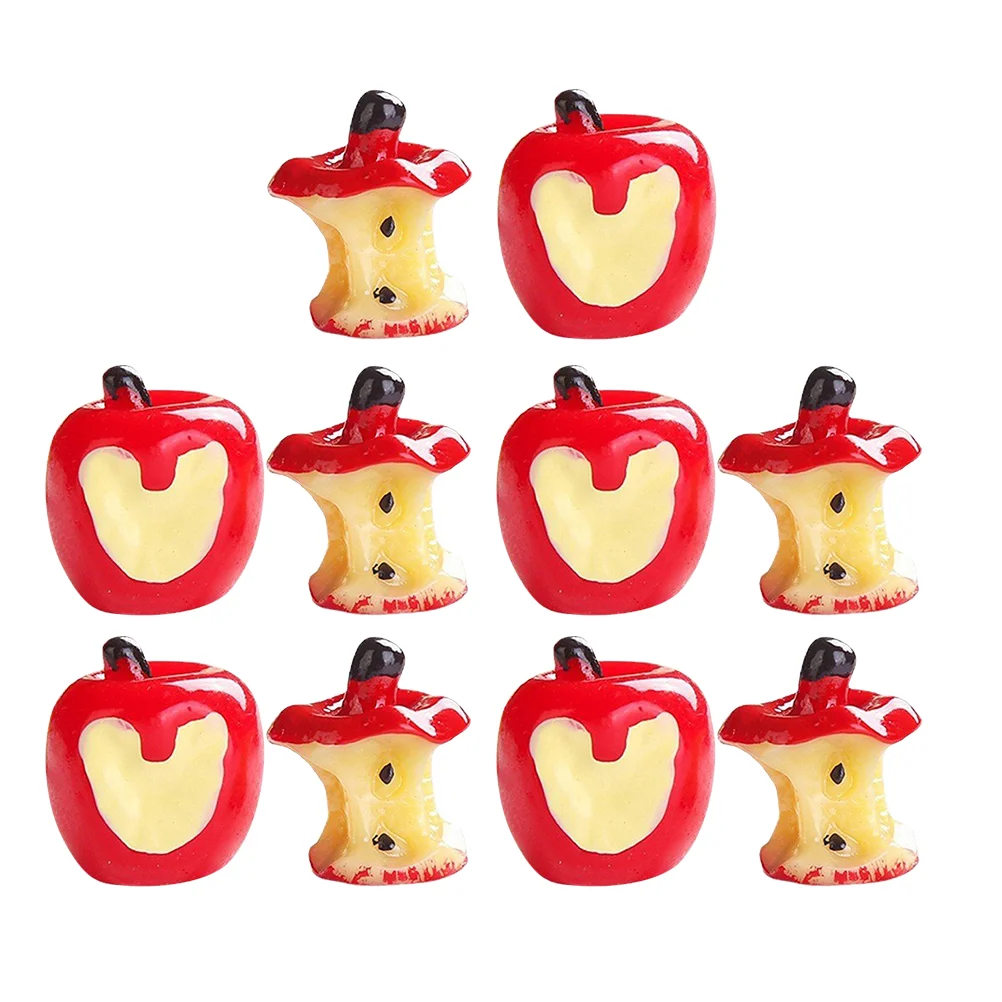 

10pcs Simulated Miniature Fruit Models Realistic Artificial Decor for Toy House Kitchen Layout Scene Props Safe