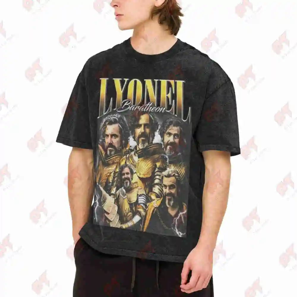 Lyonel Baratheon Daniel Ings 90S Vintage Washed Tee Pure Cotton T-Shirt
