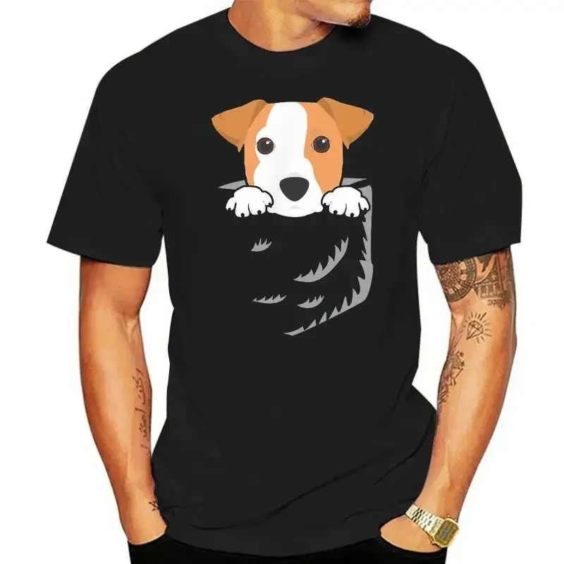 Men T Shirt Adorable Little Jack Russell Terrier In Women T-Shirt