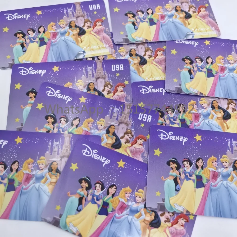 

【Miniso】 NEW! Wholesale DSN Snow White Mermaid Princess Purple Credit Card Collection - High Quality gift for kids and friends