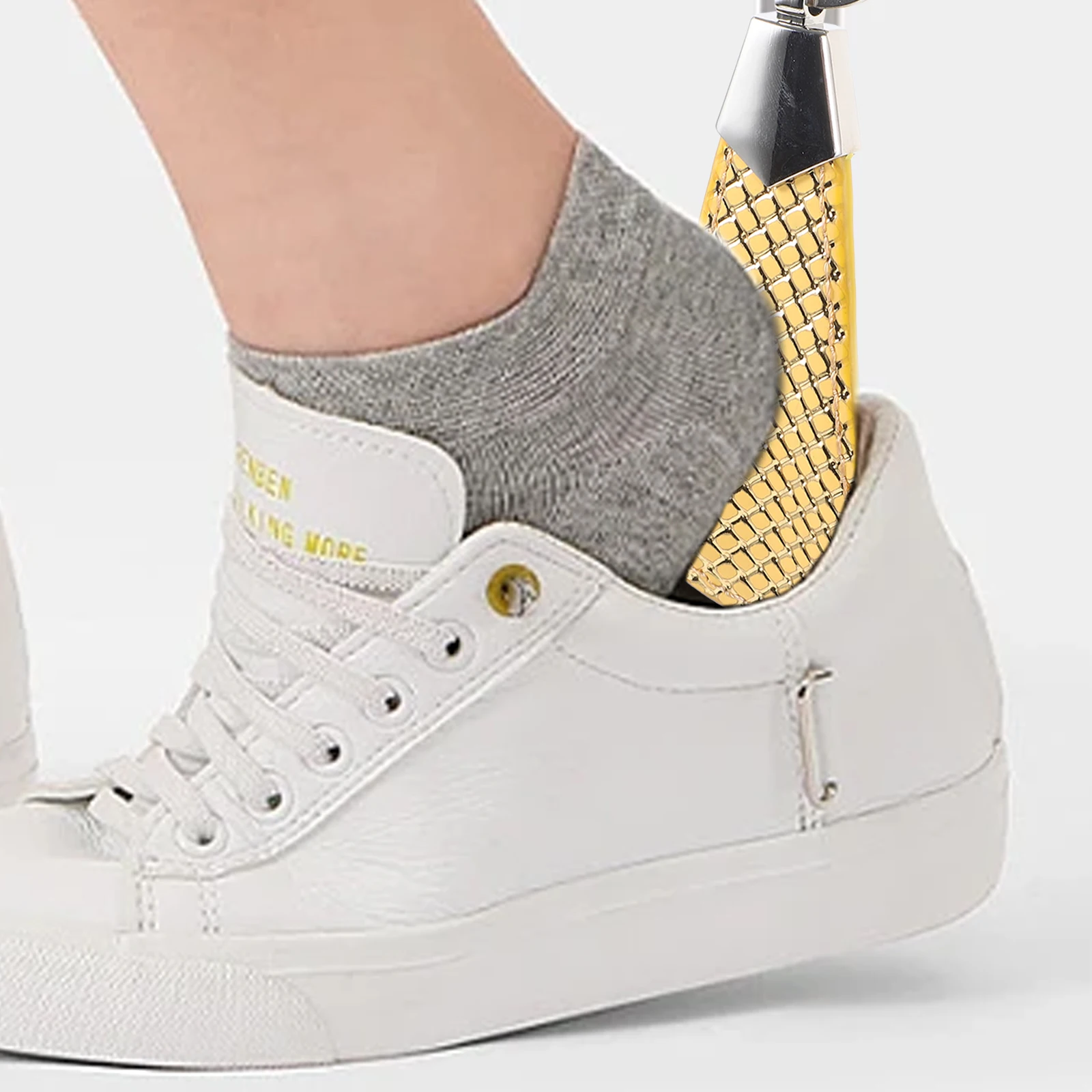 

Portable Shoe Horn Compact Short Handle Metal Shoehorn Keychain for Seniors Travel Boot Adults Shoe Horn Short Shoehorn