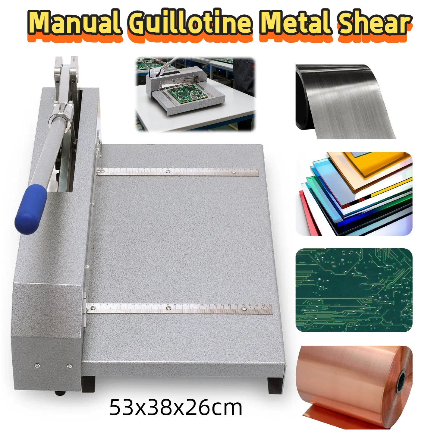 

Станок для резки полимерной пластины печатной платы, сверхмощный ручной станок для резки металла для резки стали, меди, печатной платы