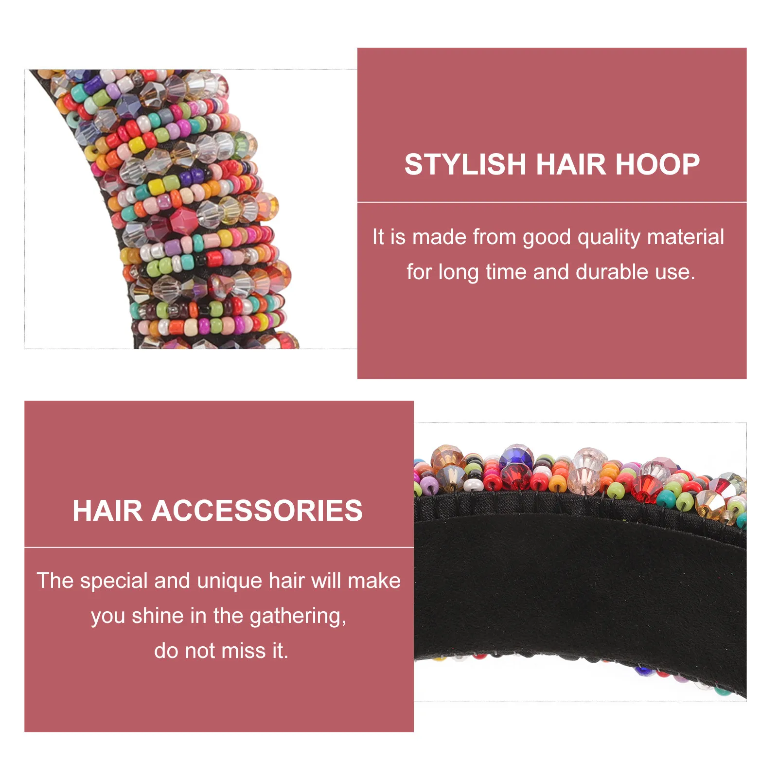 Shining Crystal Hair Hoop Fashionable Female Headband for Prom Birthday Pageant Gathering Women Party Headdress Photo Prop