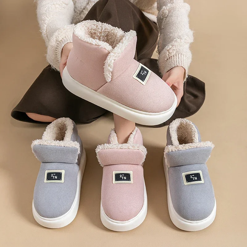 Winter Household New Women Warm Boots Woman Outside Wear Padded Thick Bottom Snow Boots Casual Ankle Boots