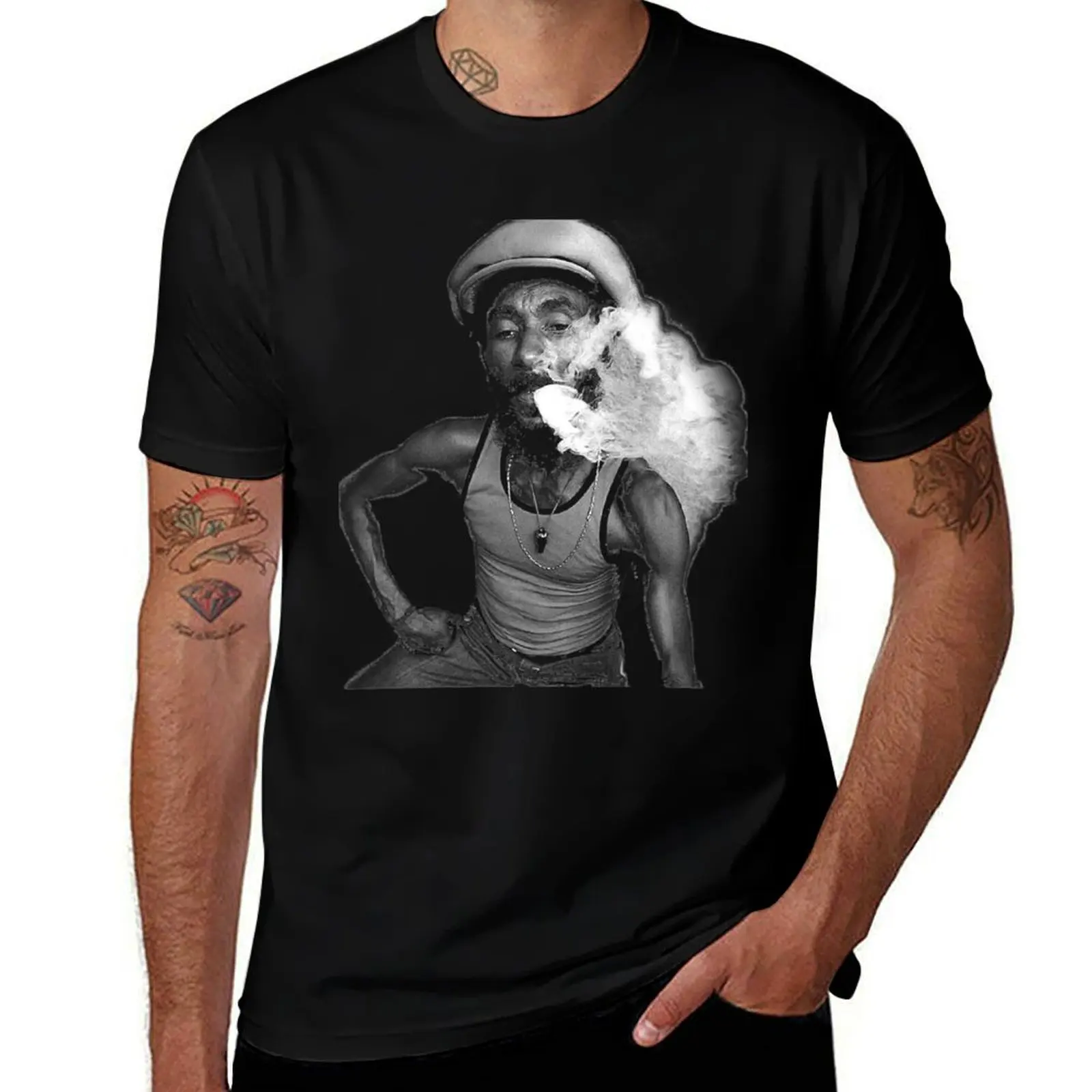 Lee King Tubby Scratch Perry Anime Awesome T-Shirt Work Basic Short Sleeve Top T-Shirt