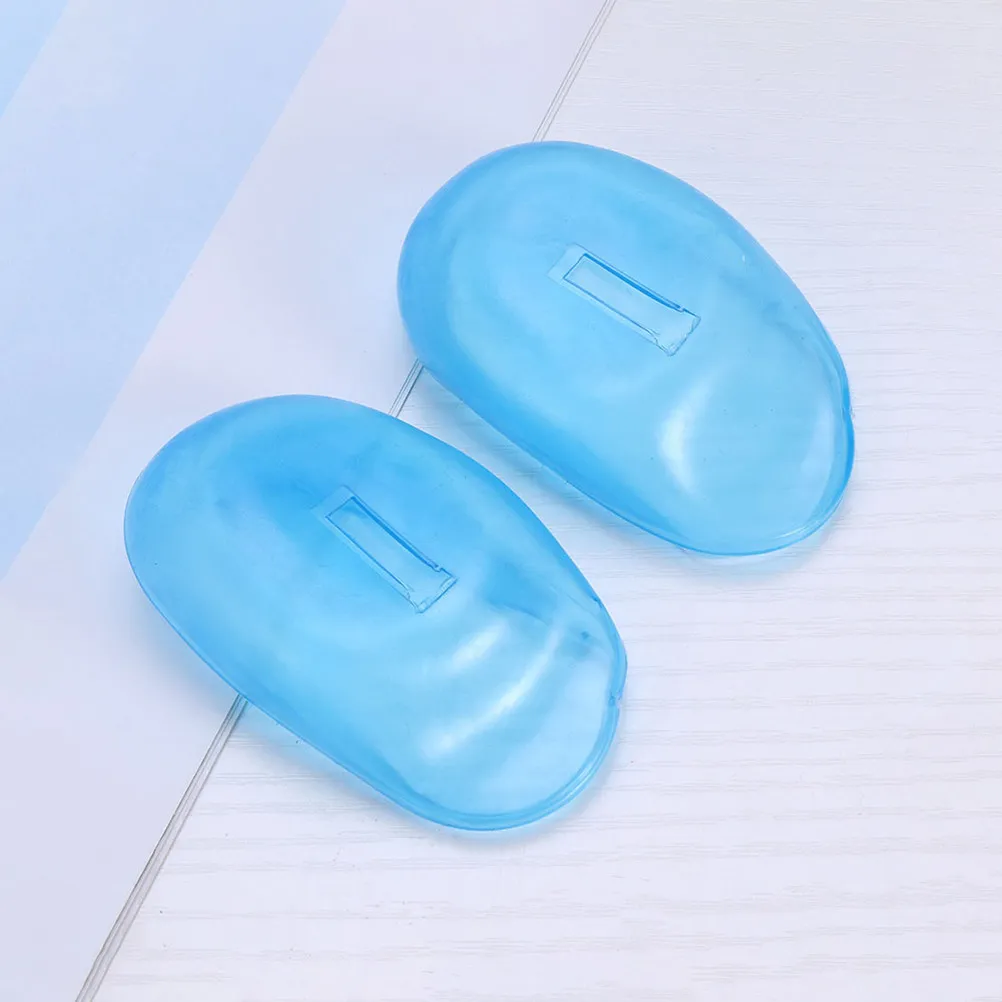10Pairs Hair Coloring Ear Shields Silicone Waterproof Ear Protectors for Home Salon Hair Dye Shampooing Silicone Earmuffs