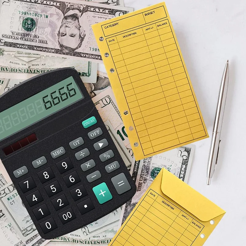 12 Color Budget Envelopes With Punch Hole Thicker Cash Envelope System Savings Money Organizer Envelopes