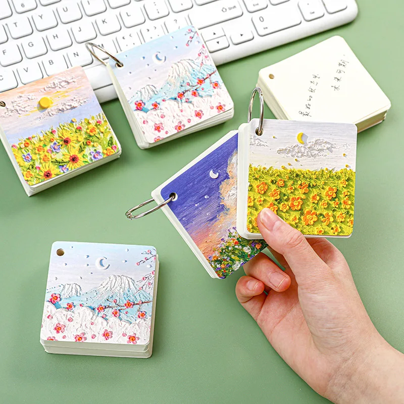 Blank Word Card Handwritten Card Memo Creative Simplicity Note Pad Mini Memo Pad Notebook Portable Flashcards Kawaii Stationery