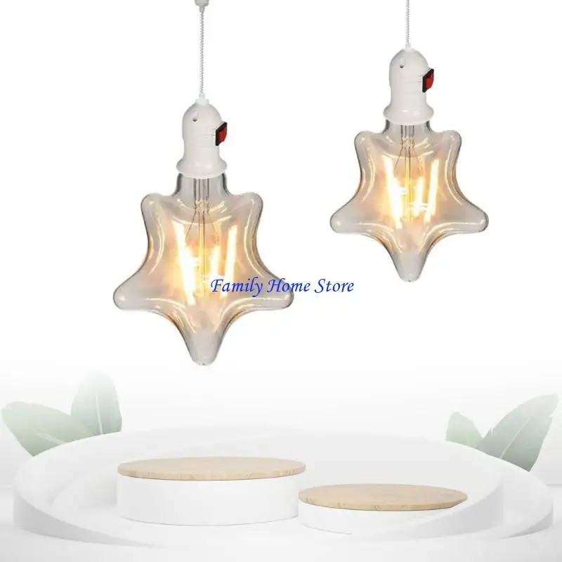 

P0UF EU US Plug Bulb Holder with Switch E27 Lamp Base Adjustable Socket Holder