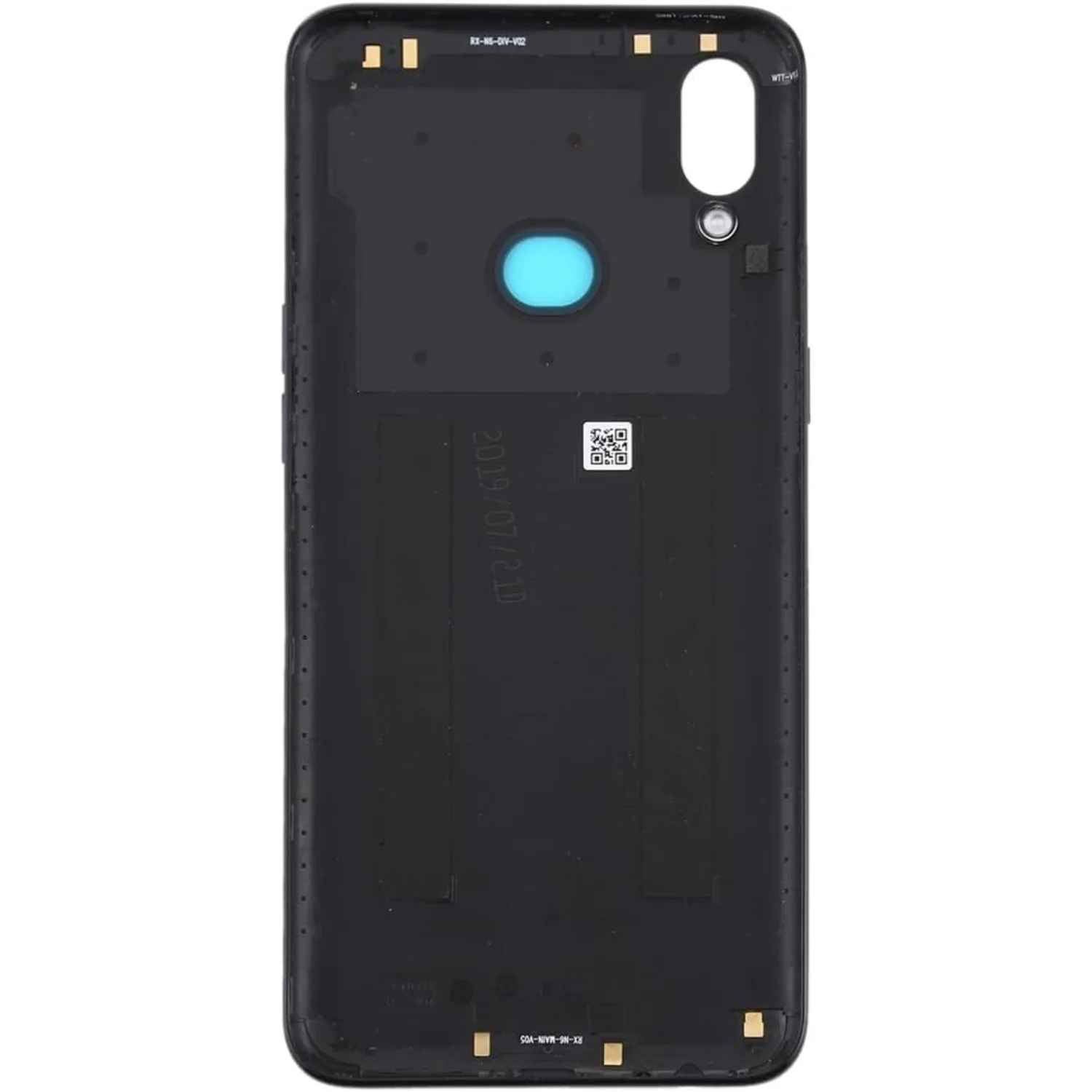 A10s Black Back Kit, Battery Door, Side Keys, Camera Lens, Adhesive & Tools, No Logo Replacement