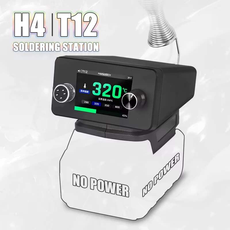 T12 Battery Soldering Station 72W Repair Iron With Auto Sleep Feature Compatible For Milwaukee Dewalt Devcon Bosch Dartek Worx