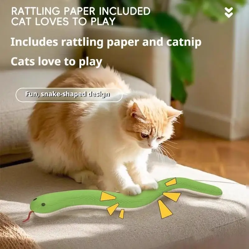 Katzen- und Hundespielzeug Schlangen-Interaktions-Spielzeug Kätzchen-Kick-Spielzeug Interaktives Haustierspielzeug für Hauskatzen Bissfestes Zahnreinigungs-Katzenspielzeug mit Geräuschen – Detail 9
