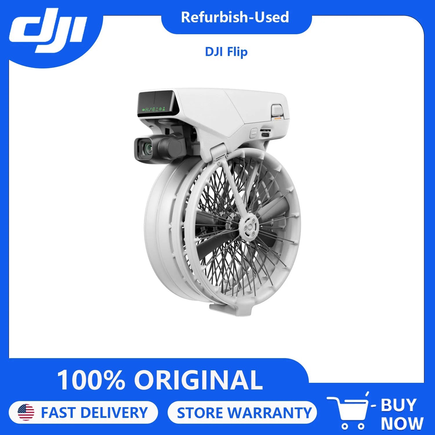 Refurbished Used DJI Drones Flip Fly With Controller