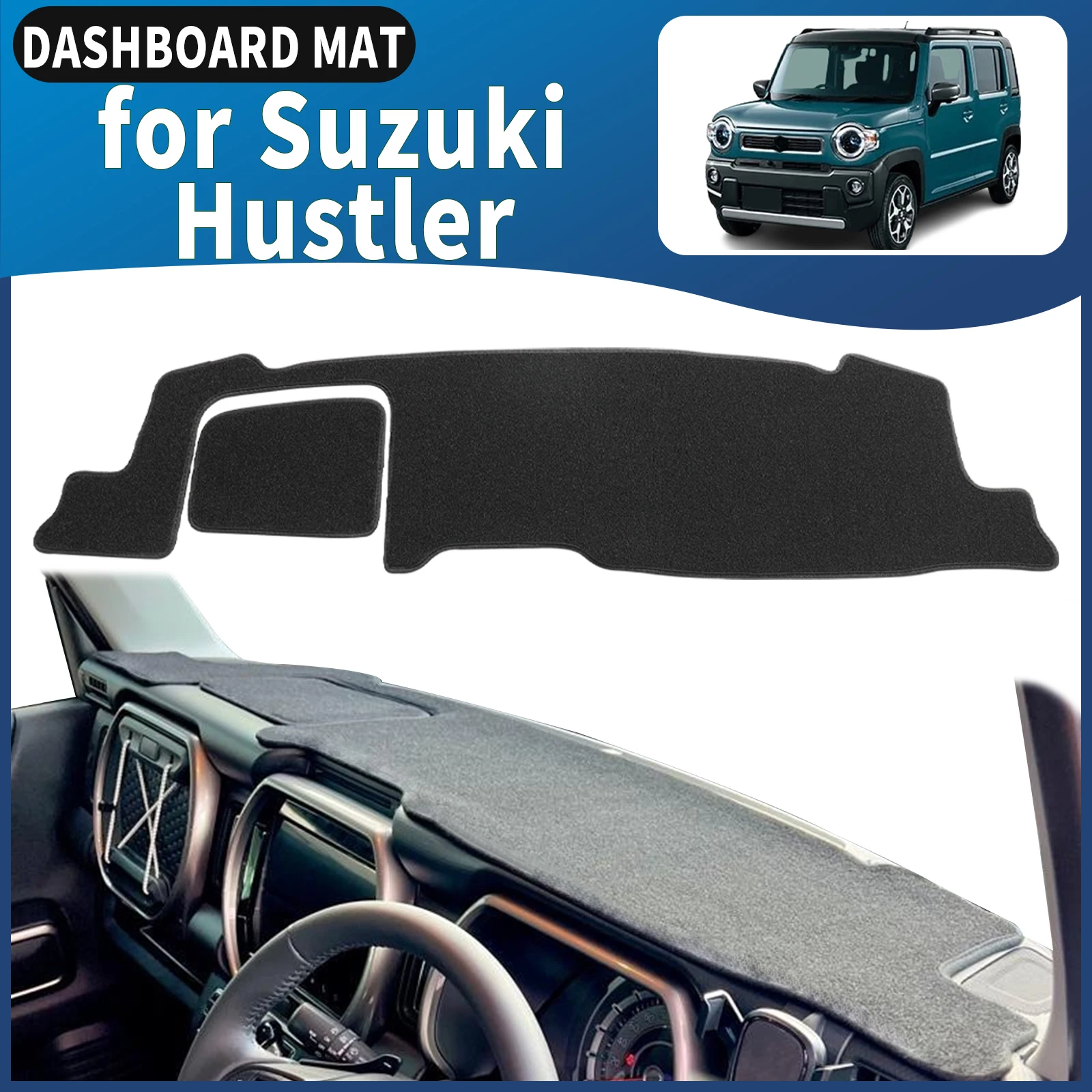 

fit for Suzuki Hustler MR31 MR52 MR92 RHD Car Dashmat Dashboard Cover Pad DashMat Sunshade Accessories Protective Carpet
