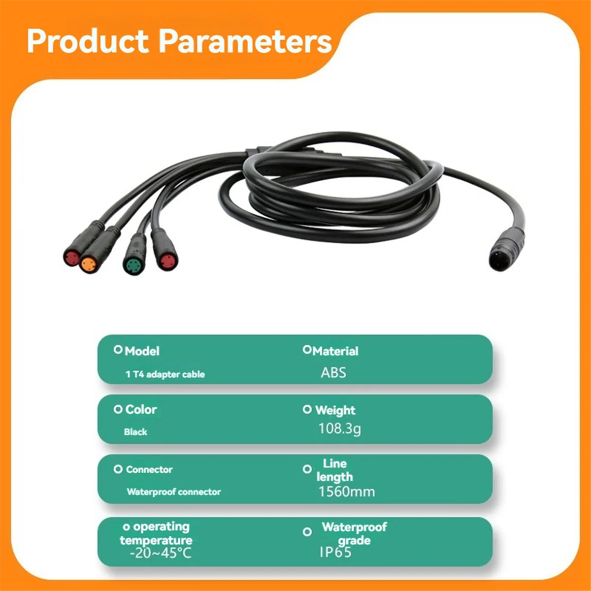 ABXHH 電動自転車ケーブル 1 ～ 4 配線ハーネスメインケーブル防水コネクタ電動自転車スロットル LCD ブレーキ用