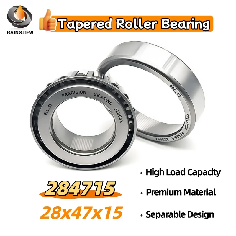 1PCS Tapered Roller Bearing 28x47x15mm 284715 Single Row Cone and Cup Bearings For Automotive Motorcycle Machinery Parts