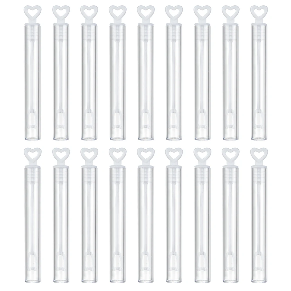 50pcs Bubble Solution Bottles With Wands Bulk Kids Party Wedding Carnival Outdoor Activity Empty Bubble Blower Set For Children