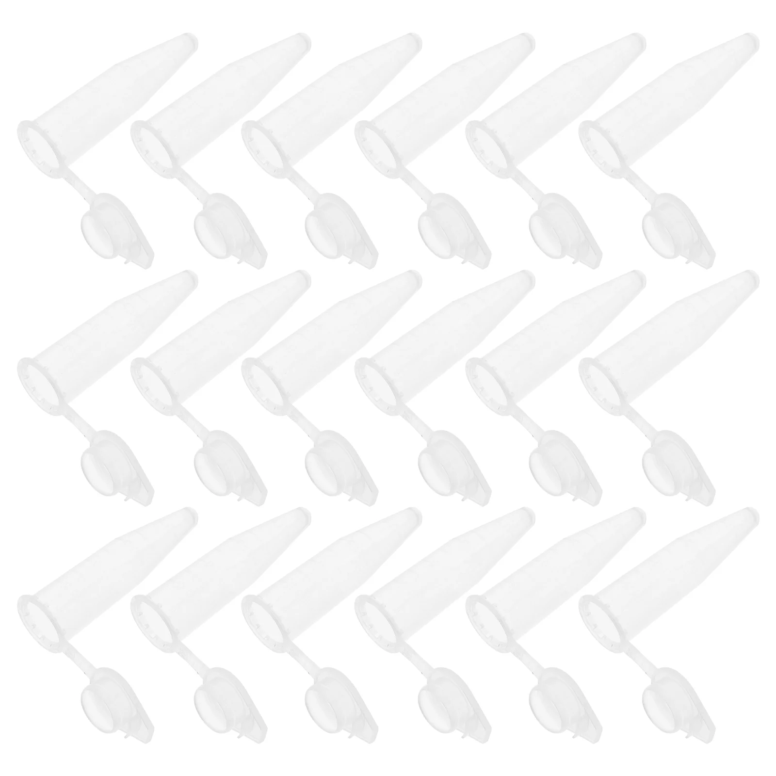 

50 Pcs Centrifuge Tube Plastic Vials with Caps Pointed Bottom Sample Containers Lids