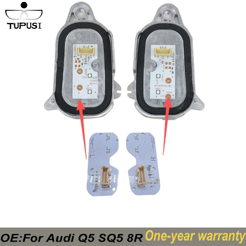 

For Audi Q5 SQ5 8R LED Headlight DRL Daytime Running Light Module 8R0941475A 8R0941476A