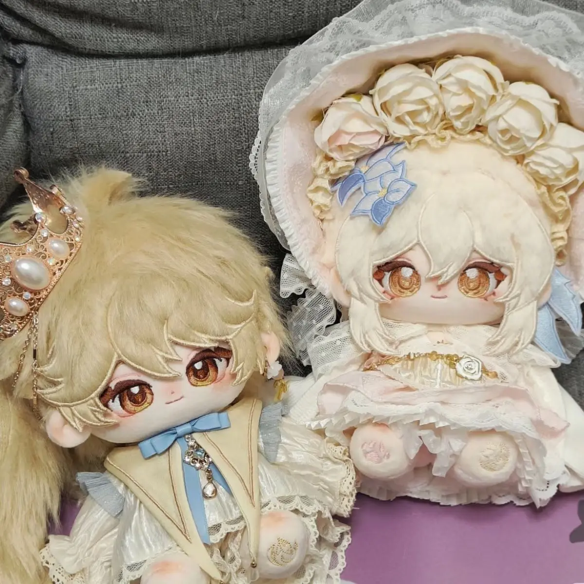 Wypchana lalka GenshinImpact Aether Lumine Cute 20cm Cotton Doll Game Fan Plush Toys Dress Up dla dorosłych i dzieci do zbierania prezentów