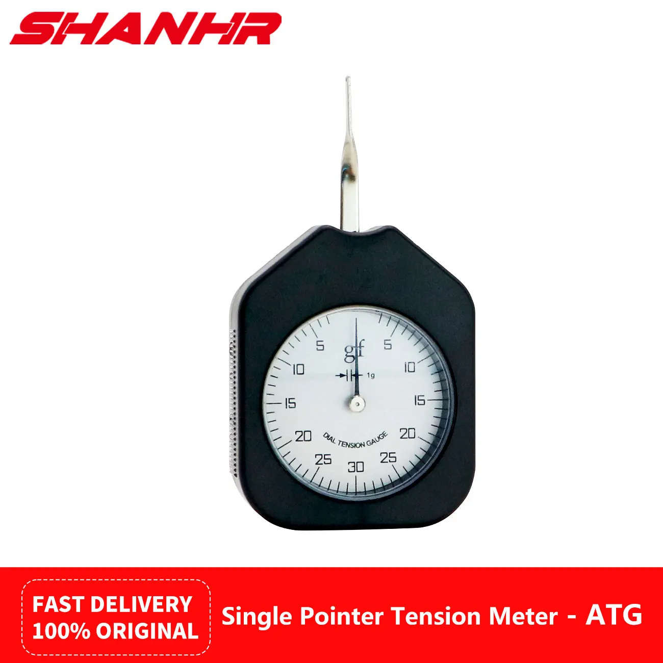 SHANHR ATG Single Pointer Tension Meter Tension Gauge Force Measuring Instruments Force Meter