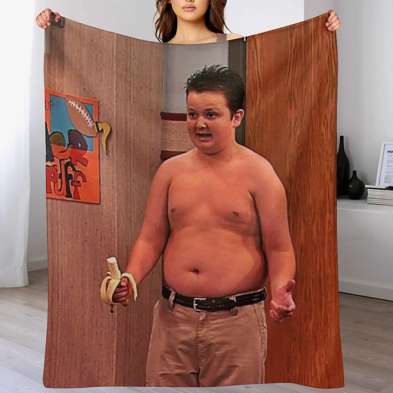 gibby icarly shirtless Throw Blanket Blankets Sofas Of Decoration Winter beds Single Luxury Designer Blankets