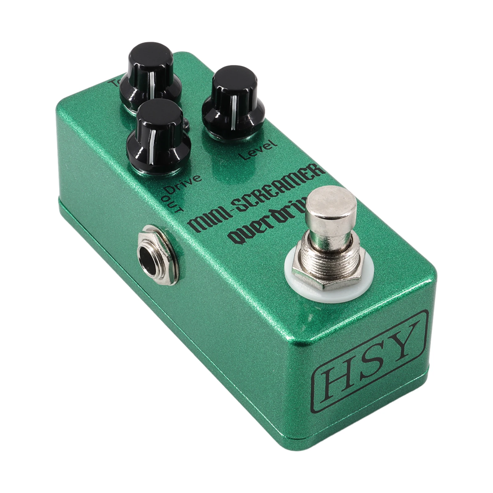 Guitar Overdrive Pedal Electric Guitar Effects Pedal True Bypass Zinc Alloy Shell DC 9V 6.35mm Input/Output Interface