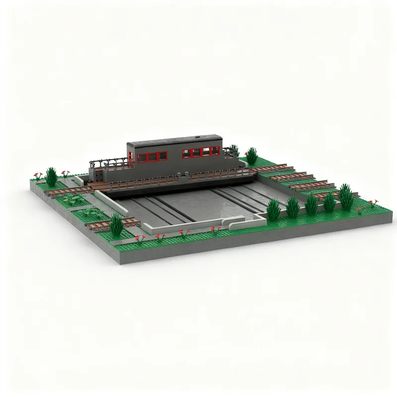 Kids Yard Toys - 2791 piezas MOC Tren Transbordador, Bloques