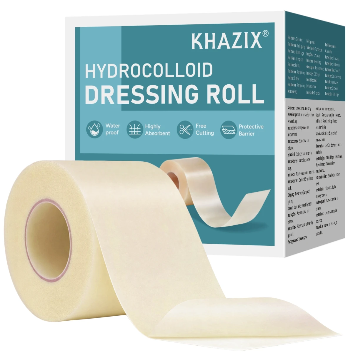 1 roll - Cuttable hydrocolloid acne patch roll, invisible acne mark covering patch, suitable for daytime and nighttime facial ca