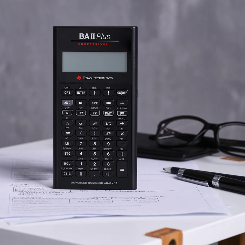 Texas Instruments Financial Calculator Ti BAII Plus Professional CFA/FRM Financial Accounting Bank Wealth Management Exam