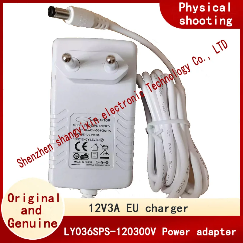 12V3A Euro gauge round pin adapter power cord LY036SPS-120300V round hole